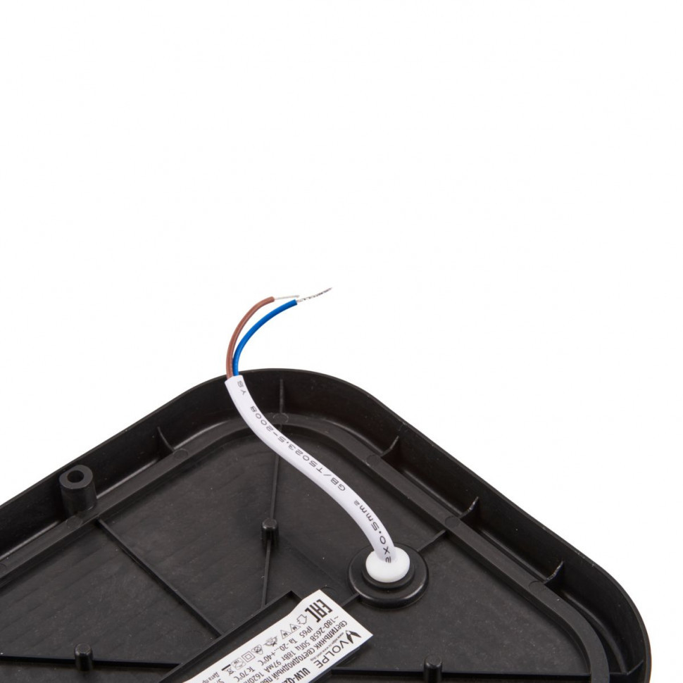Накладной светильник влагозащищенный Volpe ULW-Q229 24W/4000K IP65 BLACK UL-00013195