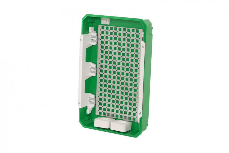 Мультимедийный бокс в нишу 36М белый с прозрачной дверью City9 Systeme Electric EZ9E312S2FIT