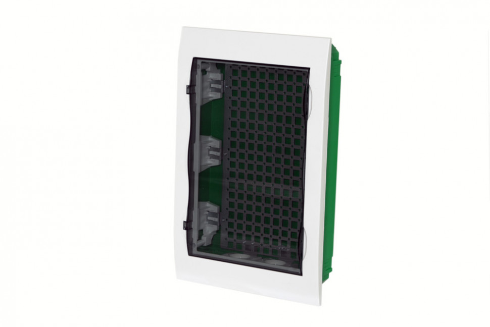 Мультимедийный бокс в нишу 36М белый с прозрачной дверью City9 Systeme Electric EZ9E312S2FIT