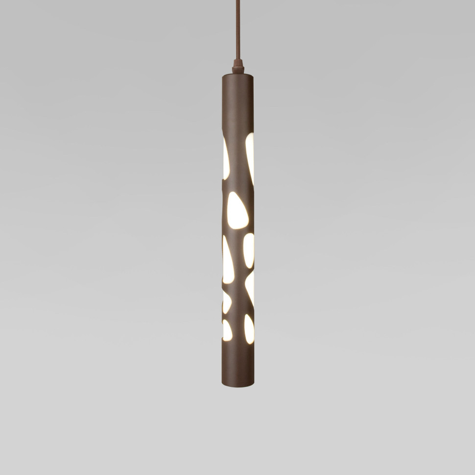 Подвесной светодиодный светильник DLR037 12W 4200K кофейный