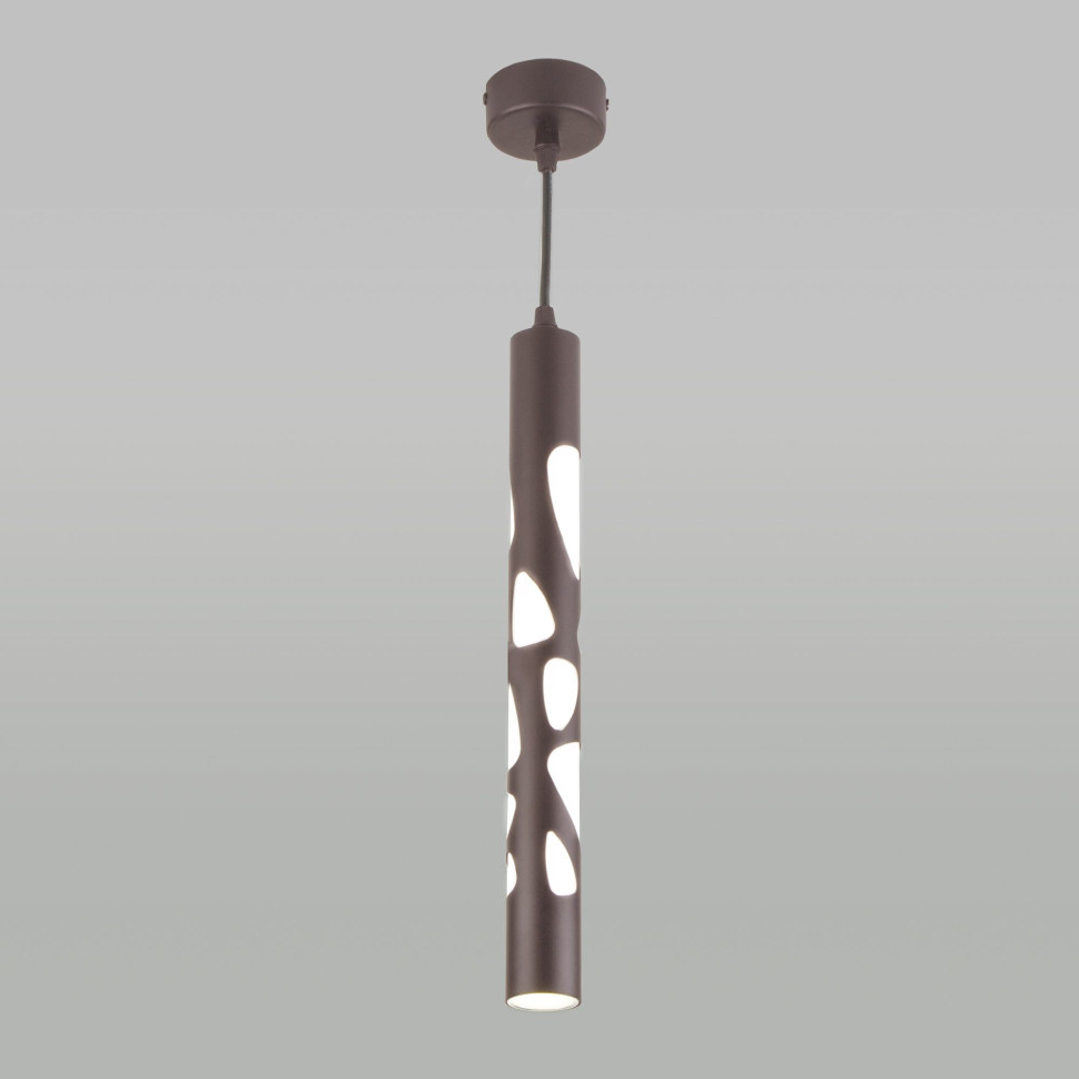 Подвесной светодиодный светильник DLR037 12W 4200K кофейный