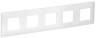 IEK SKANDY Рамка 5-местная SK-F05W арктический белый , SK-M52-K01