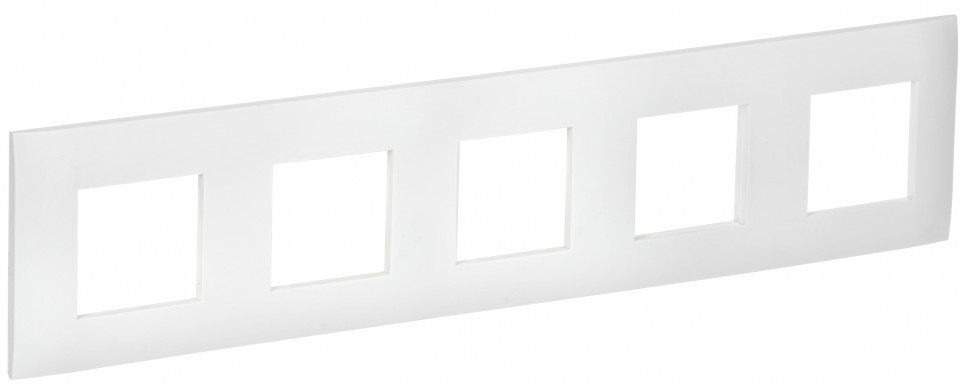 IEK SKANDY Рамка 5-местная SK-F05W арктический белый , SK-M52-K01