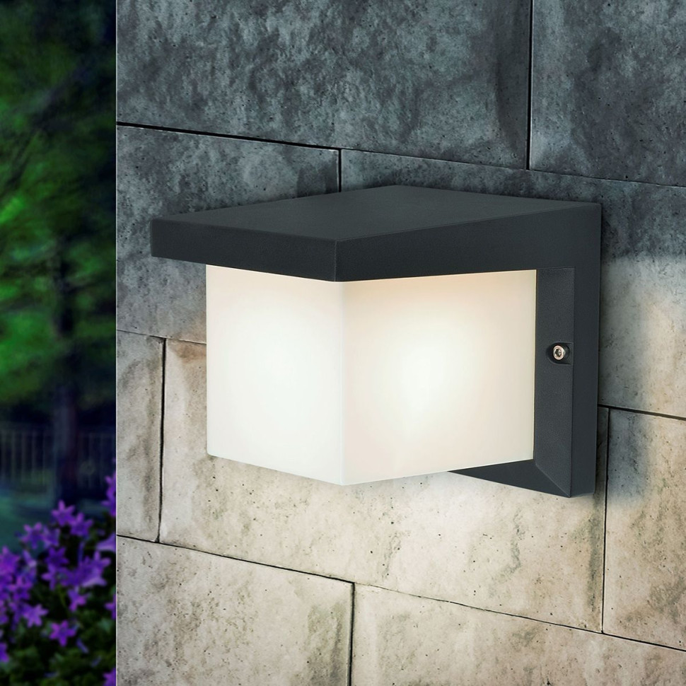 Пылевлагозащи<wbr>щенный настенный светильник Shelter Grit IP54 1540 Techno черный