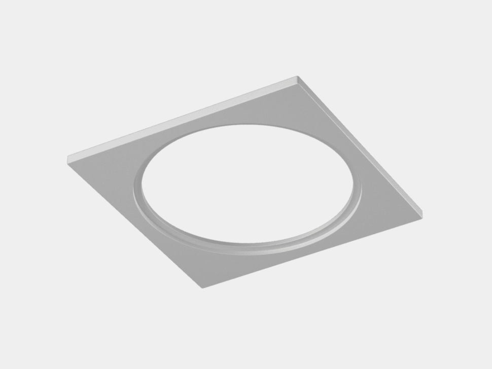  SWG PRO Рамка для серии COMBO 4, квадратная, белая, COMBO-4S1-WH