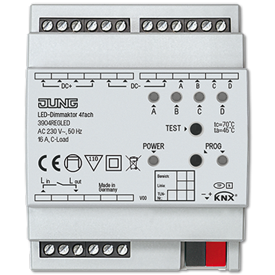 Jung 3904REGLED LED диммирующий актуатор, 4 канала