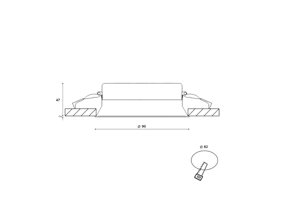  DesignLed Светильник светодиодный диммируемый потолочный встраиваемый, серия WL-BQ, Белый, 9Вт, IP44, Теплый белый (3000К), BQ009109-WH-WW