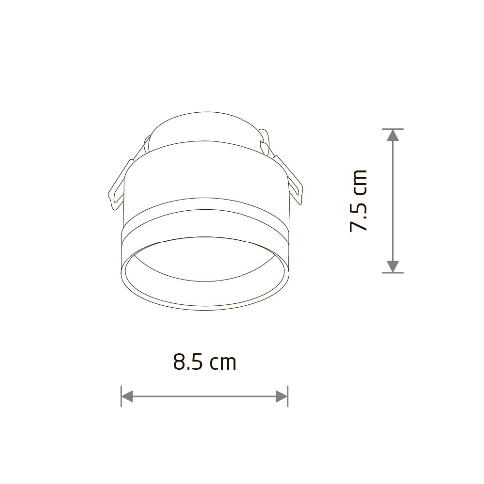 Встраиваемый светильник Nowodvorski Murter White 10490