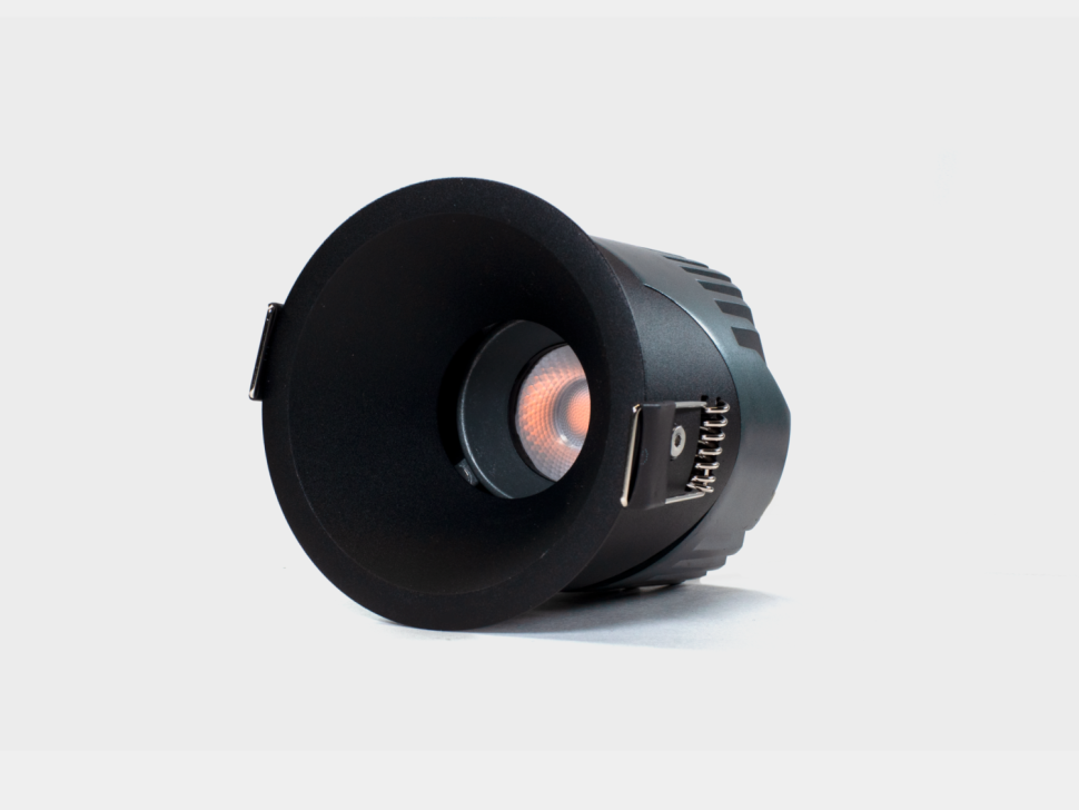  SWG Standart Светильник встраиваемый 12Вт 55° IP65 черный 3000К поворотный RC-D84-12-BL-WW65