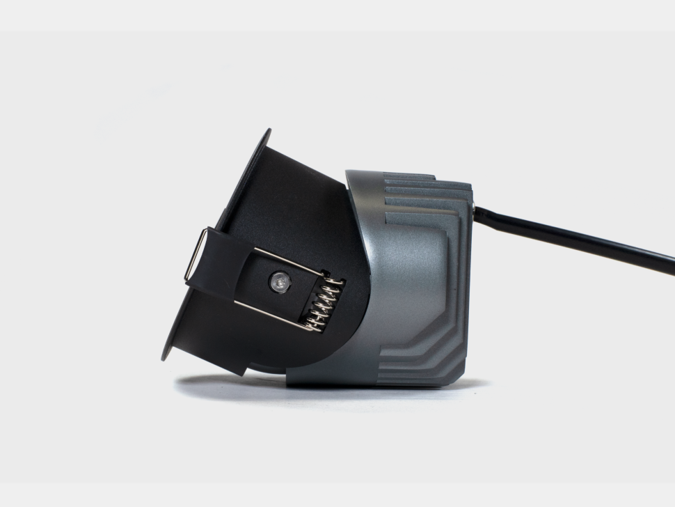  SWG Standart Светильник встраиваемый 12Вт 55° IP65 черный 3000К поворотный RC-D84-12-BL-WW65