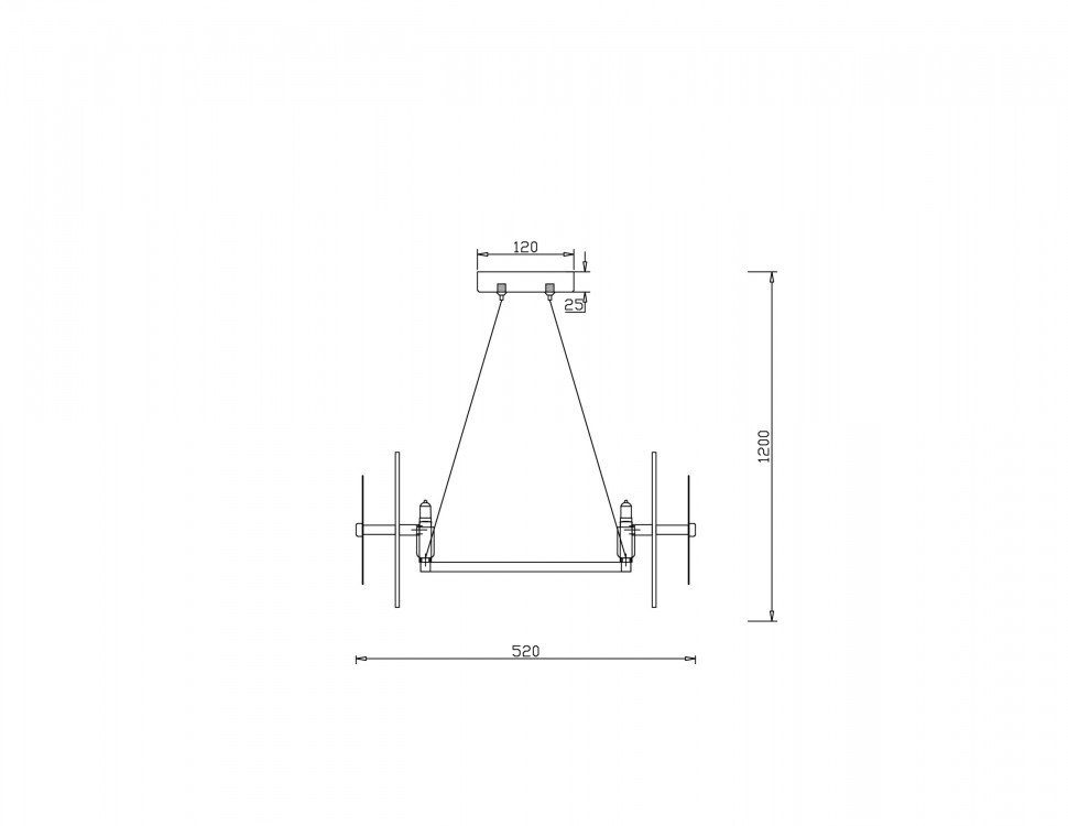 Подвесной светильник Freya FR5172PL-06BS