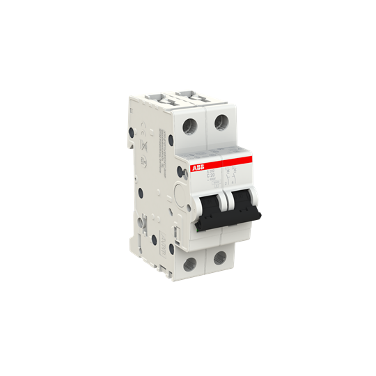 ABB S202-C20 — автомат 2 полюса 20А 6кА (2CDS252001R0204) 