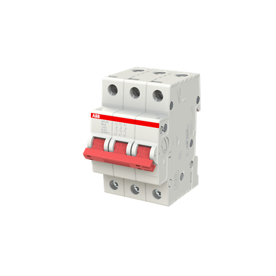 Рубильник ABB SHD203/63 AC/DC 3P 63A 10кА 2CDD273111R0063