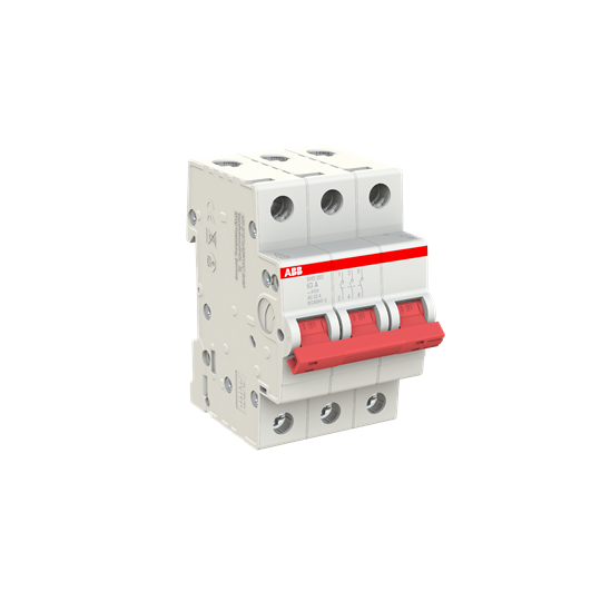 Рубильник ABB SHD203/63 AC/DC 3P 63A 10кА 2CDD273111R0063