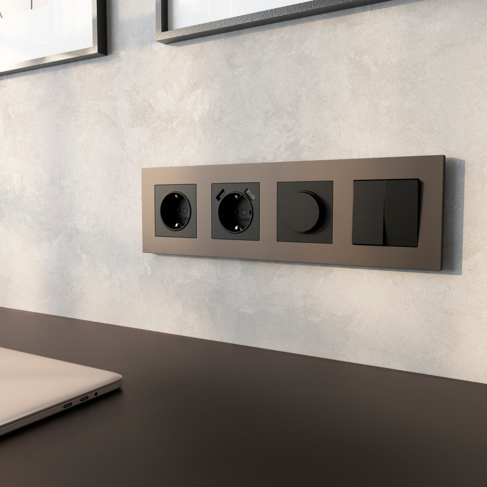 Диммер N (черный матовый) W1142008