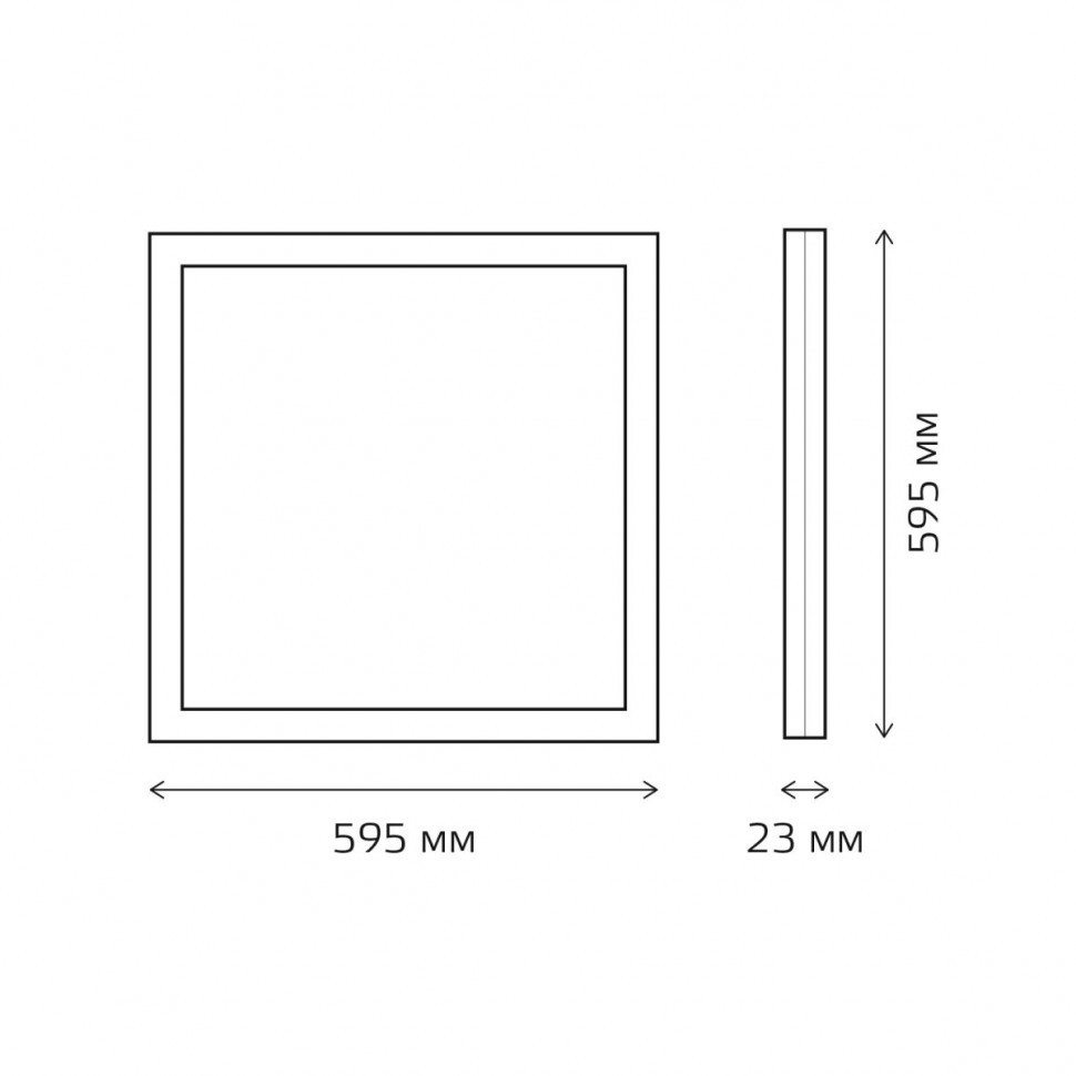 Светодиодная панель Gauss 842161240