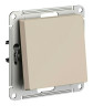 Переключатель одноклавишный Schneider Electric Atlas Design песочный ATN001261
