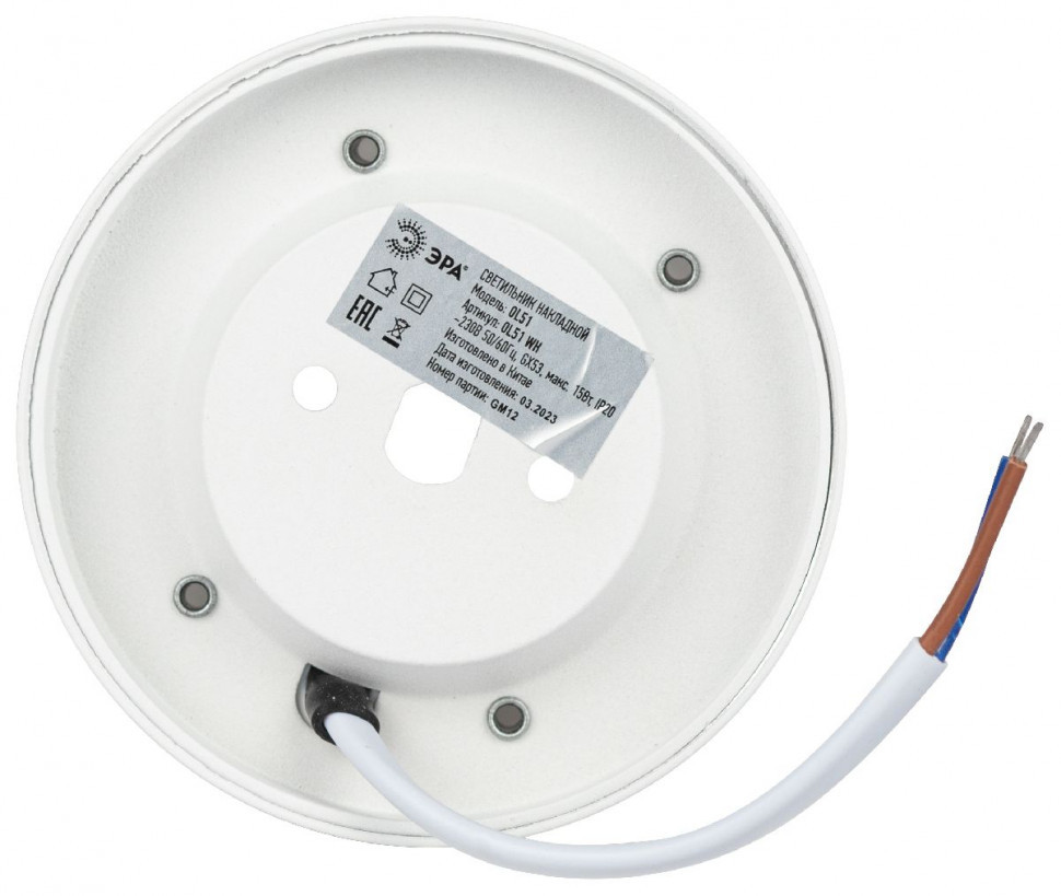 Накладной светильник Эра OL51 WH Б0059804