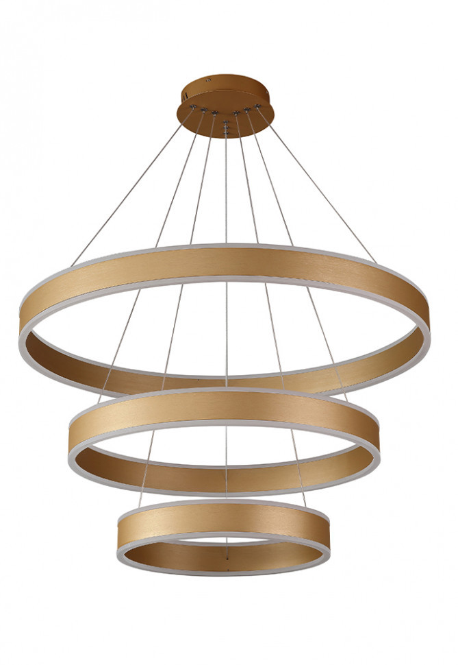 Подвесной светодиодный светильник Crystal Lux MUCHOS SP158W LED D400+600+800 GOLD