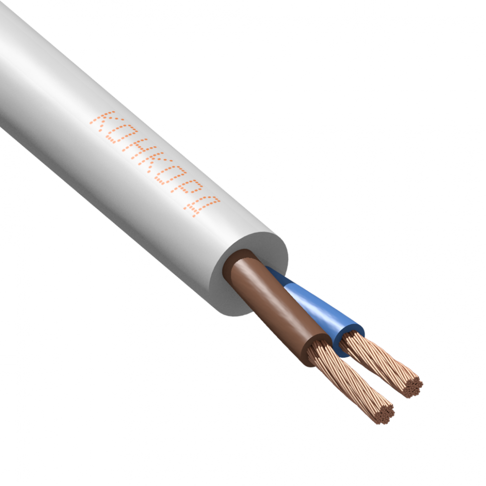 Провод соединительный КОНКОРД ПВС ГОСТ 2x6 