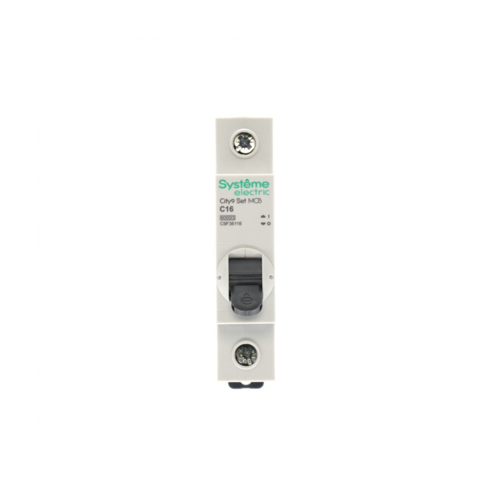 Автоматический выключатель (АВ) С 16А 1P 6kA 230В Systeme Electric City9 Set C9F36116