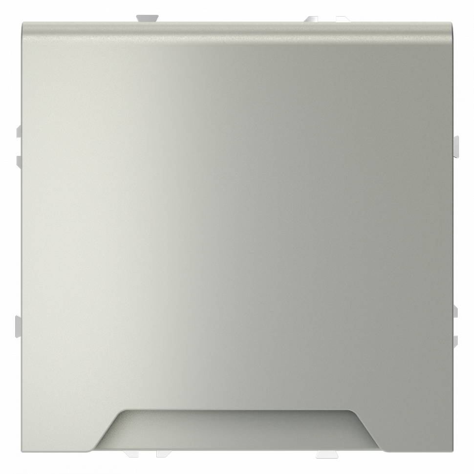 Розетка встраиваемая VOLTUM S70 с заземлением, защитными шторками и крышкой 16А, (сталь) VLS040305