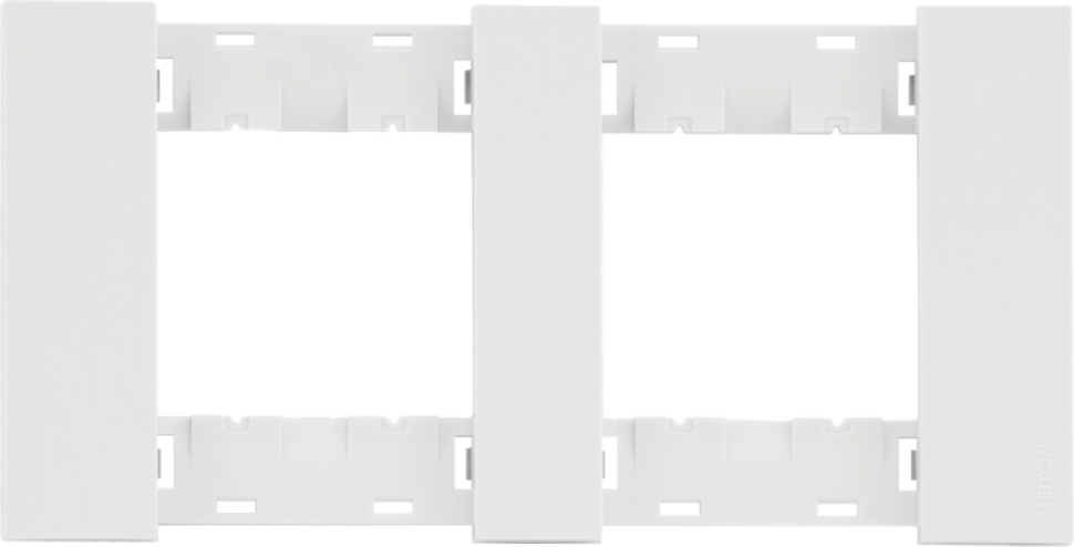 Рамка 2-ая цвет-белый матовый MEITON AA4802M2AW