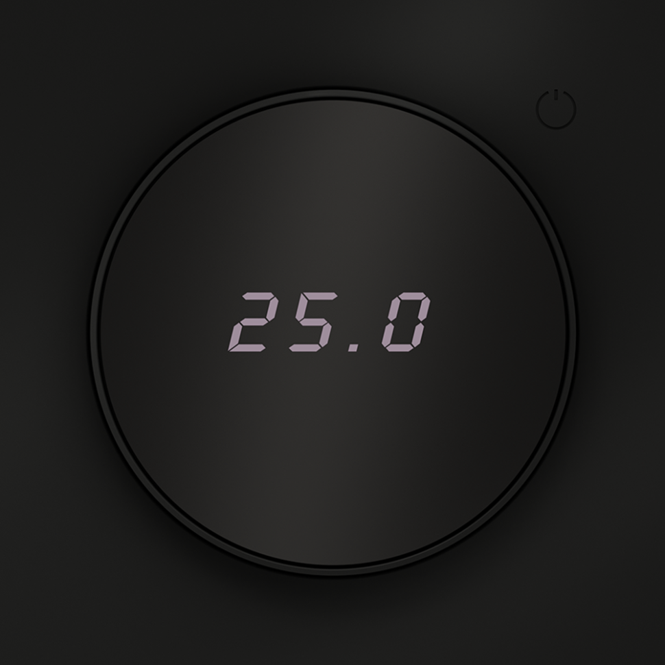 Терморегулятор электронный VOLTUM S70 с индикацией и датчиком, для теплого пола, (черный матовый)