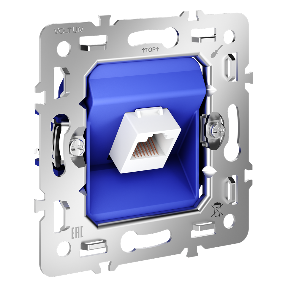 Механизм розетки компьютерной RJ45 кат.6, S70