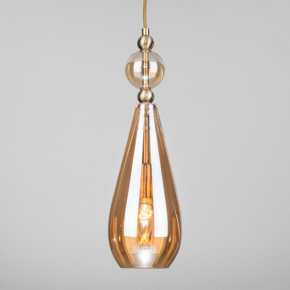 Подвесной светильник Eurosvet Ilario 50202/1 пурпурный