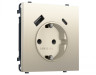 MS550010 Комплект механизма электрической розетки SIGMA Шёлк 2USB A+C 20W (быст. зар.) с/з с/ш 16A-250V QUANT PRO (SP5500, PR160)