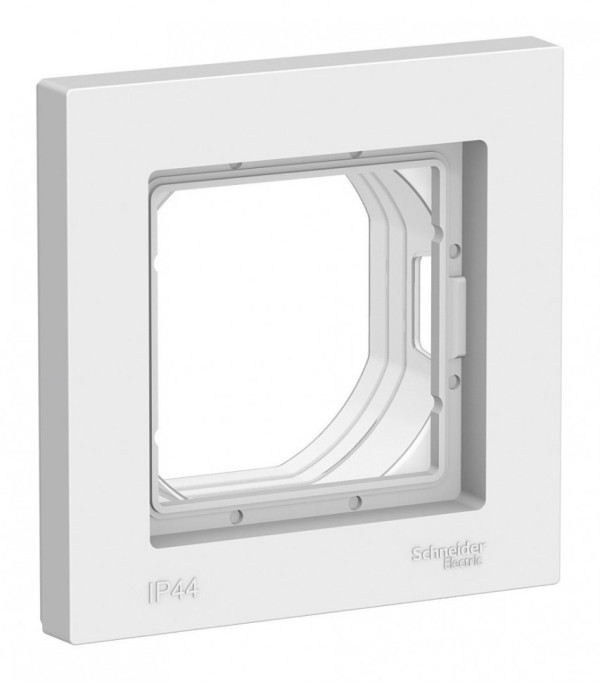 Рамка 1 пост IP44 Systeme Electric Atlas Design Aqua, белый ATN440101