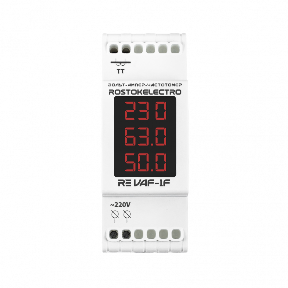 Вольт-ампер-частотомер переменного тока  ROSTOKELECTRO (DigiTOP) RE VAF-1F