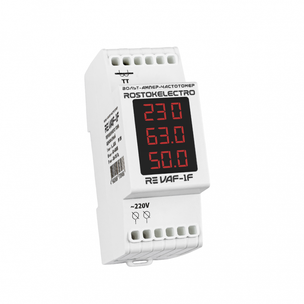Вольт-ампер-частотомер переменного тока  ROSTOKELECTRO (DigiTOP) RE VAF-1F