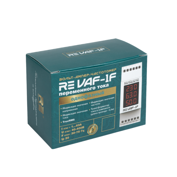 Вольт-ампер-частотомер переменного тока  ROSTOKELECTRO (DigiTOP) RE VAF-1F