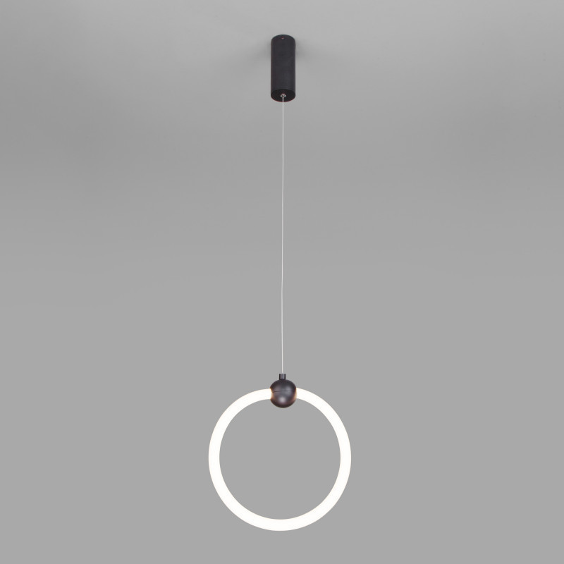 Подвесной светодиодный светильник Eurosvet Rim 90166/1 черный