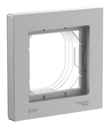 Рамка 1 пост IP44 Systeme Electric Atlas Design Aqua, алюминий ATN440301