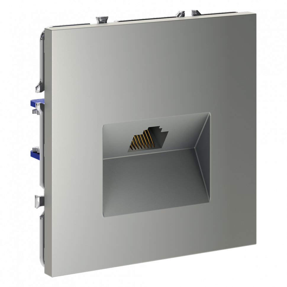 Розетка компьютерная встраиваемая VOLTUM S70 RJ45 кат.6, (сталь) VLS060105