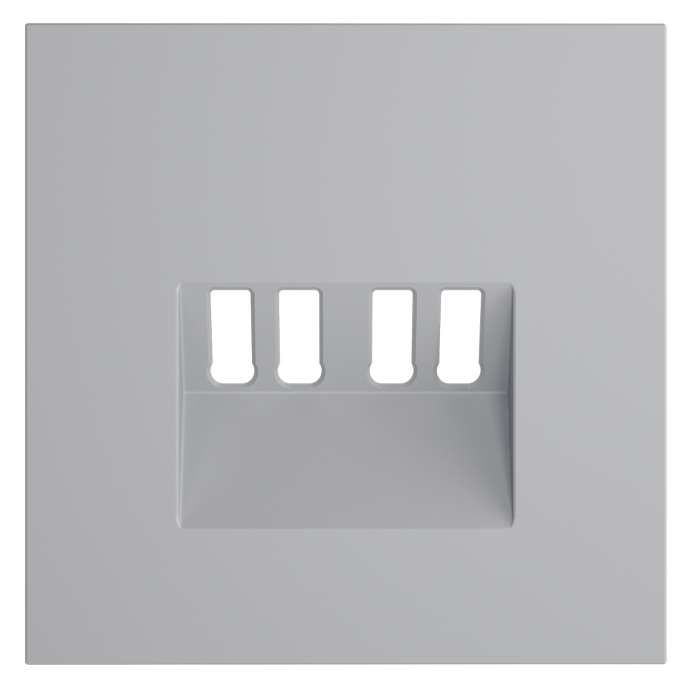 Накладка для розетки акустической 4-местной , S70 (серый)