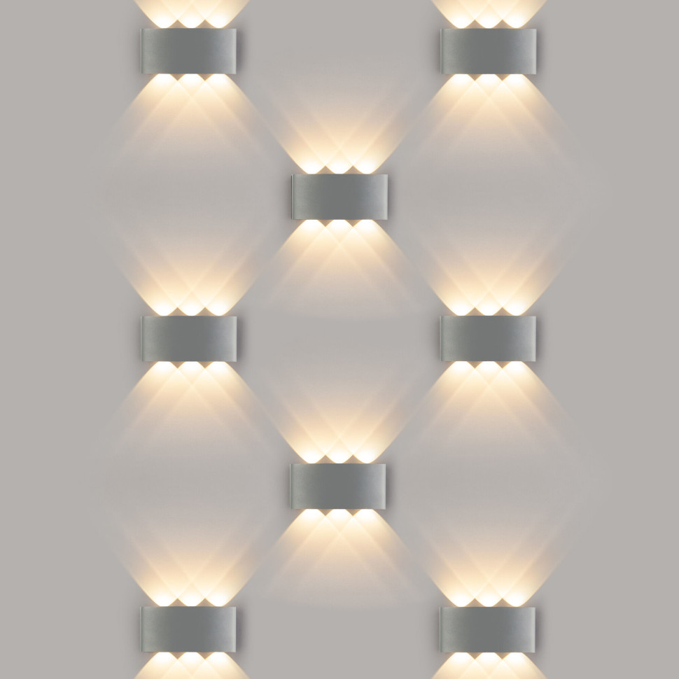 Пылевлагозащищенный светодиодный светильник Twinky Trio серый IP54 1551 Techno LED серый