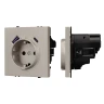 Розетка Schuko 250V 16A с USB-портом для зарядки Type A + Type C, с защитными шторками, 3,1А, 20W, NEO PLUS  контакты винтовые  