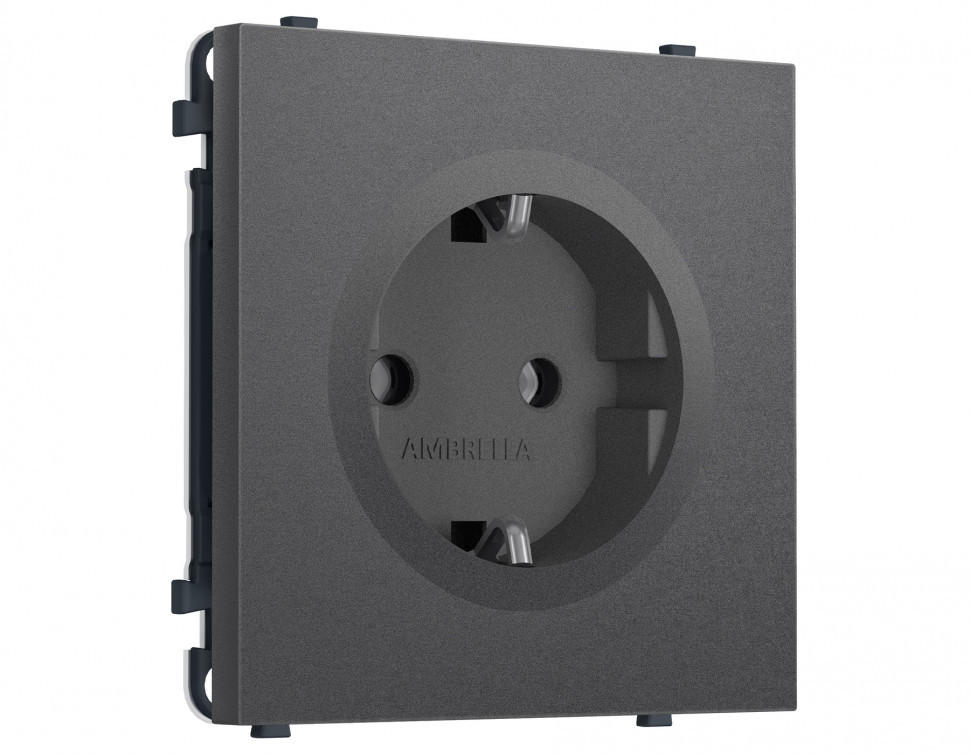 MS656010 Комплект механизма электрической розетки SIGMA Антрацит серый 50Hz 2P+E с/з 16A-250V QUANT PRO (SP6560, PR141)