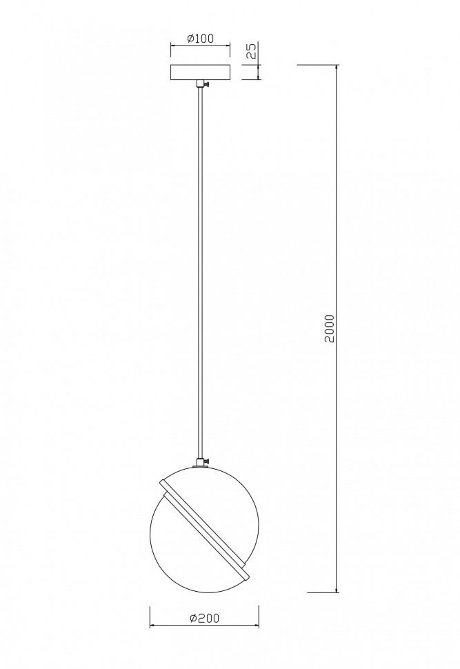 Подвесной светильник Freya FR5181PL-01BS