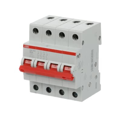 Рубильник ABB SHD204/25 AC/DC 4P 25A 10кА 2CDD274111R0025