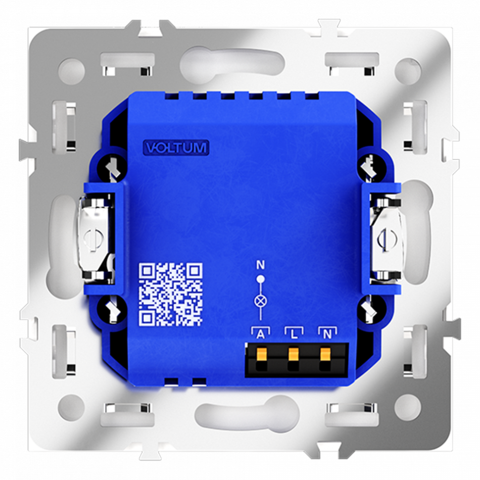 Датчик движения встраиваемый VOLTUM S70, (белый матовый) VLS070502