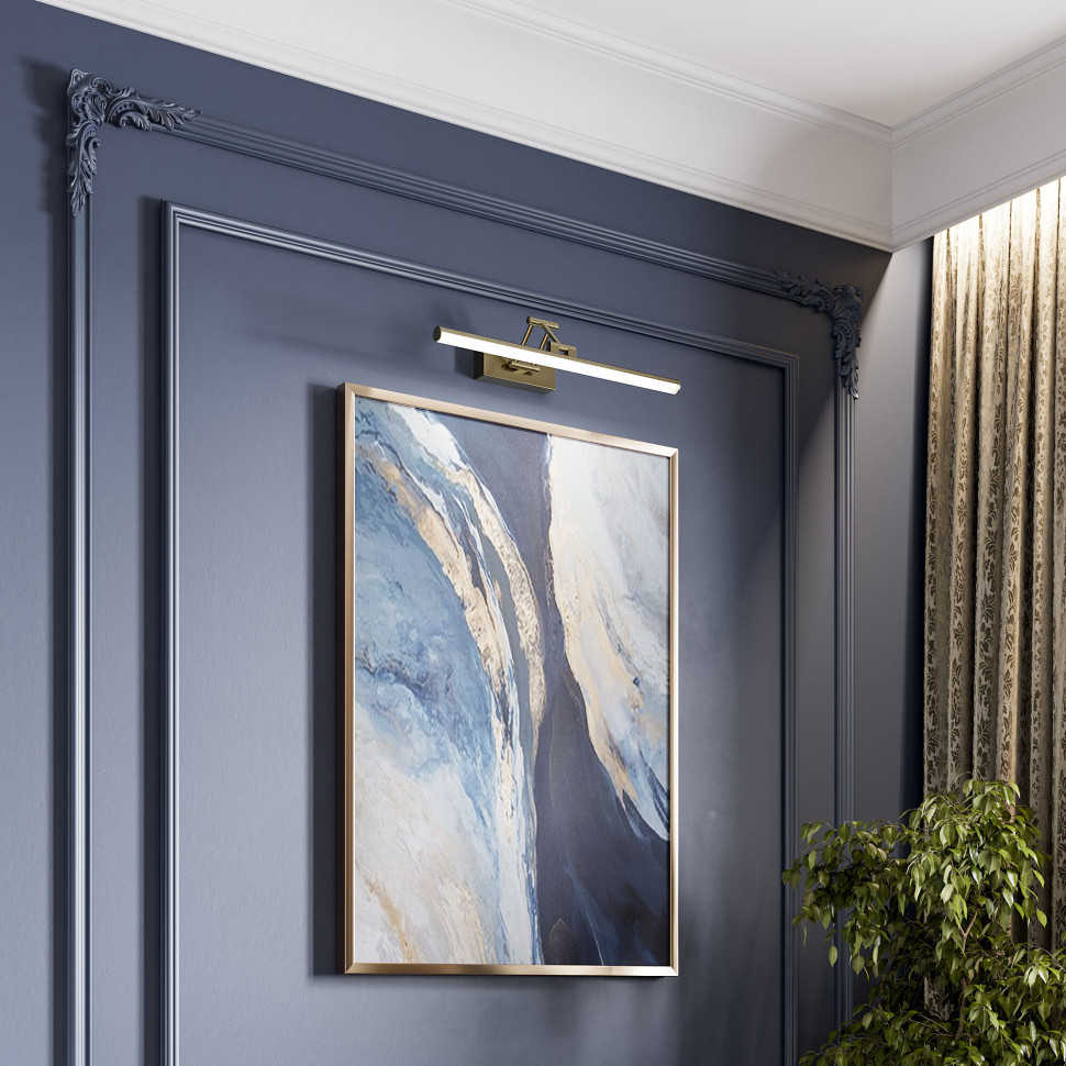 Светильник настенный светодиодный Monza бронза/латунь 40128/LED