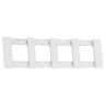 Рамка 4-ая цвет-белый матовый MEITON AA4802M4AW
