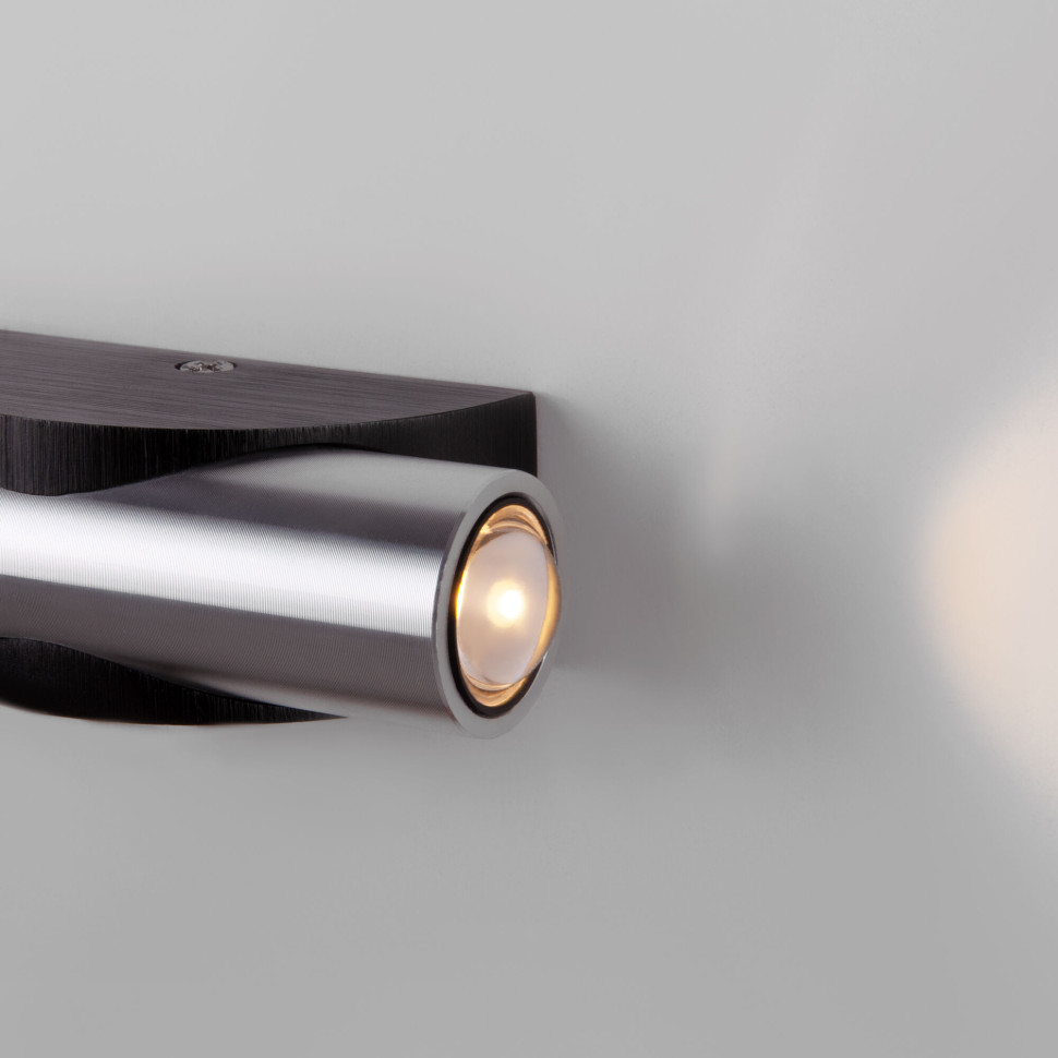 Настенный светодиодный светильник Steel LED черный/сталь 40109/LED чёрный/сталь