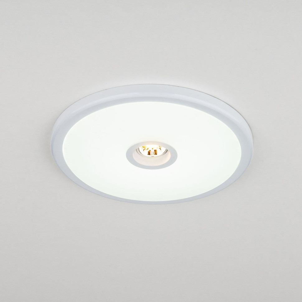 Встраиваемый потолочный светодиодный светильник 9912 LED 6+4W WH белый