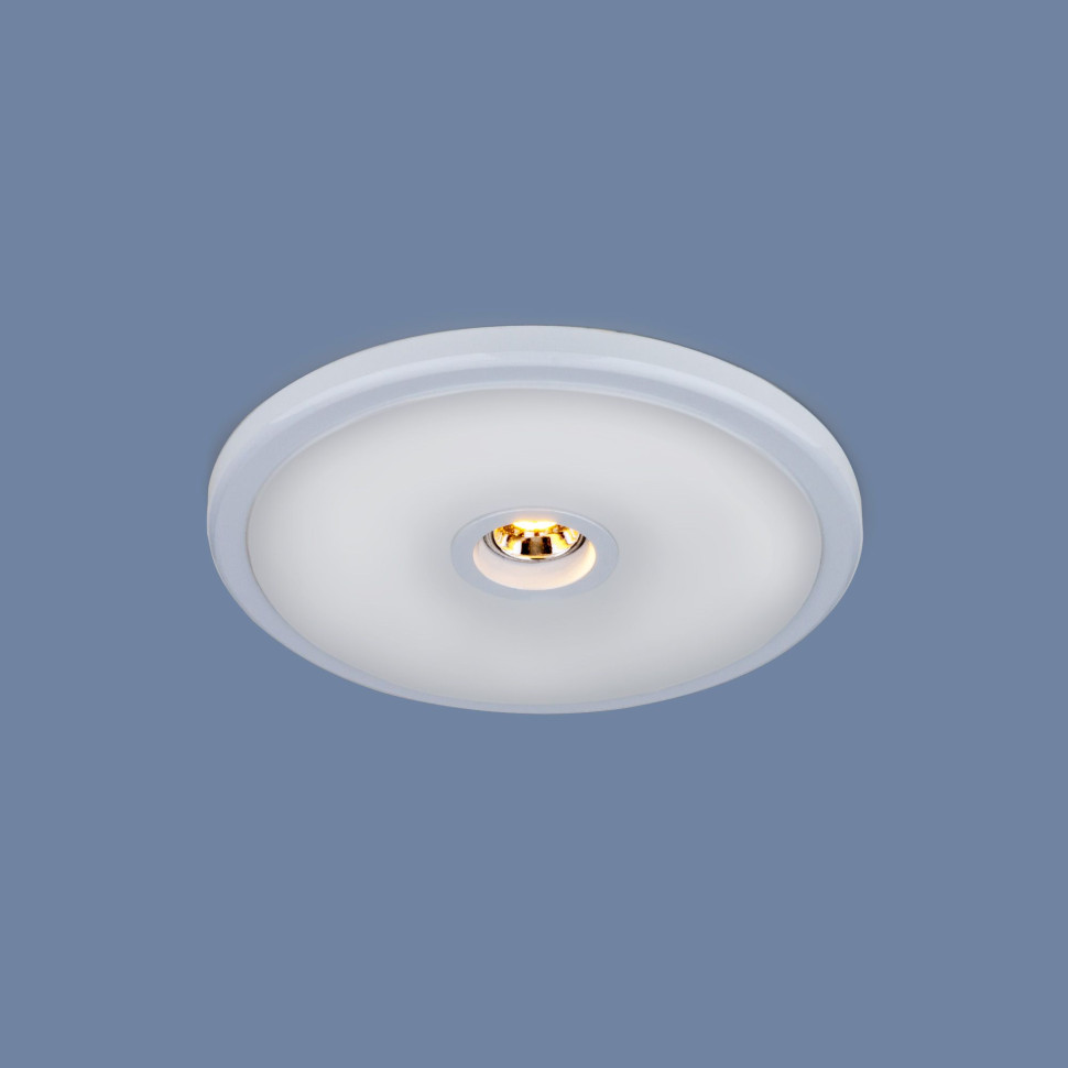 Встраиваемый потолочный светодиодный светильник 9912 LED 6+4W WH белый